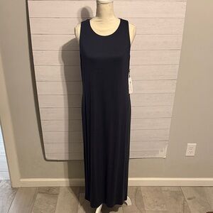 nine britton Sleeveless Navy Maxi Dress
